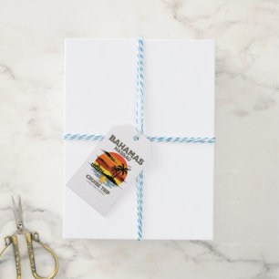 Bahamas Harbour Cruise Sunset Gift Tags