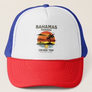 Bahamas Harbour Cruise Sunset Trucker Hat