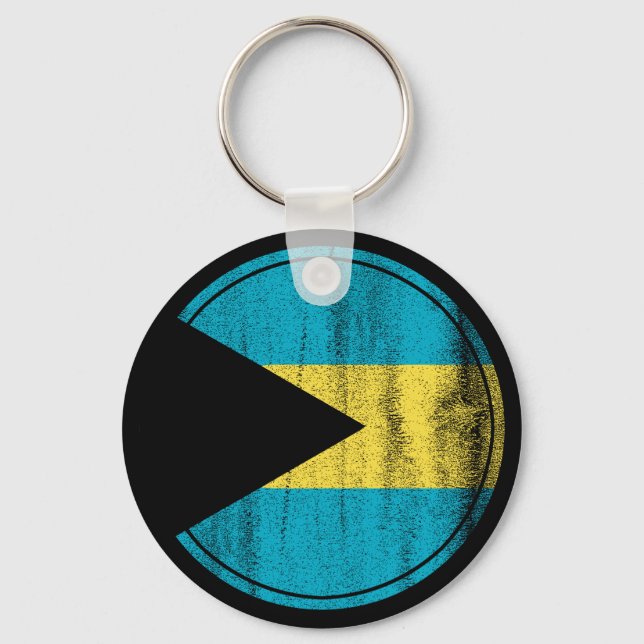 Bahamas Independence Bahamas Flag Bahamian Key Ring (Front)