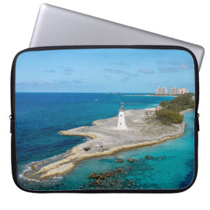 Bahamas Island Lighthouse Laptop Sleeve
