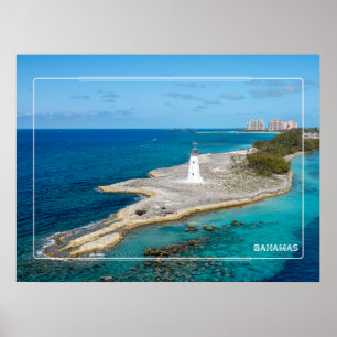 Bahamas Island Lighthouse Poster