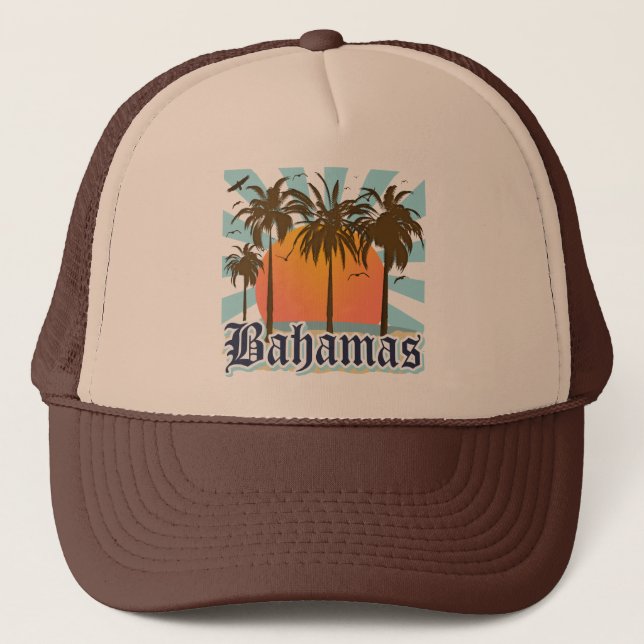 Bahamas Islands Beaches Trucker Hat (Front)