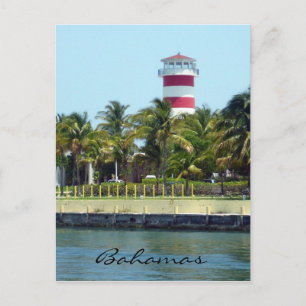 bahamas light house postcard