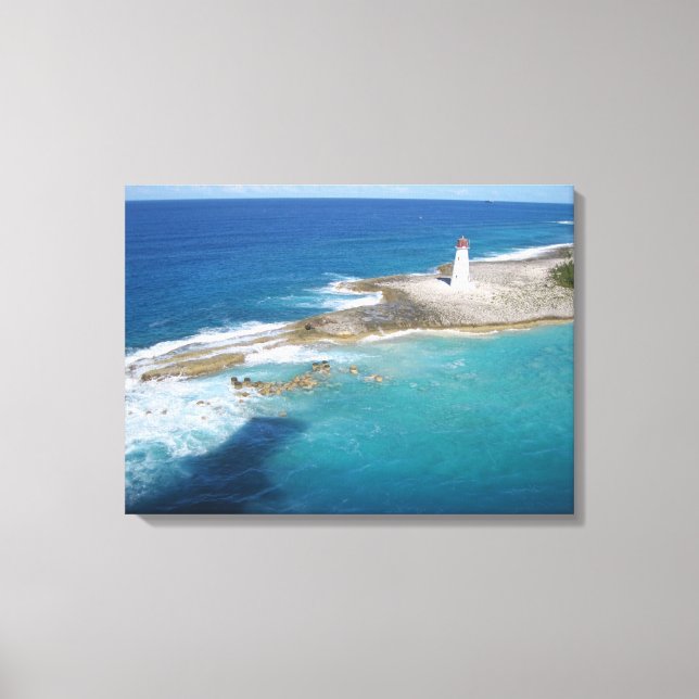 Bahamas Lighthouse Canvas Print (Front)