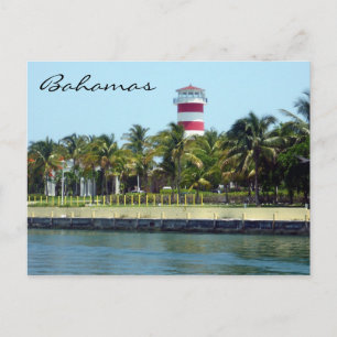 bahamas lighthouse postcard