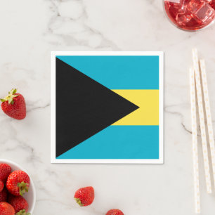 Bahamas Napkins, Party, Bahamas Flag Napkin