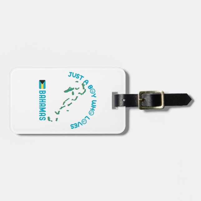 Bahamas North American Country Luggage Tag (Front Horizontal)