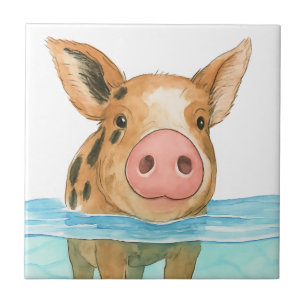 Bahamas Pig Vacation 2025 Souvenir Family Gift Tile