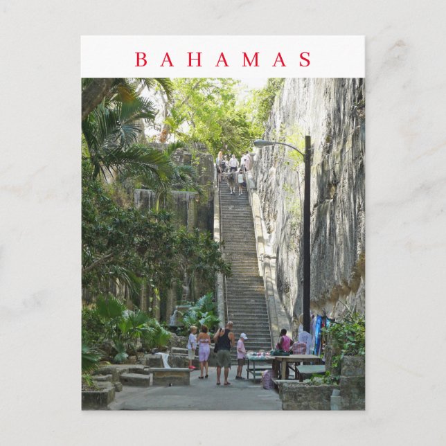 Bahamas Queen's Staircase view postcard (Front)