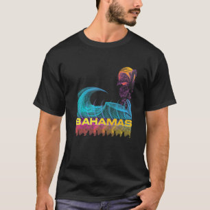 Bahamas Retro 80s Style Vintage Vaporwave Surf T-Shirt