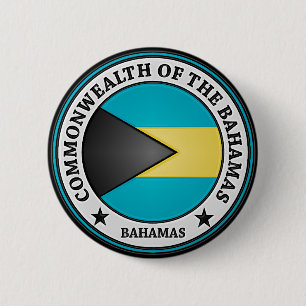 Bahamas Round Emblem 6 Cm Round Badge