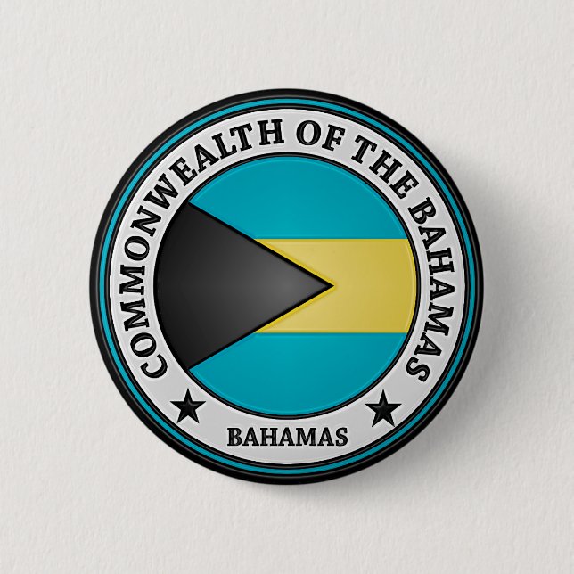 Bahamas Round Emblem 6 Cm Round Badge (Front)
