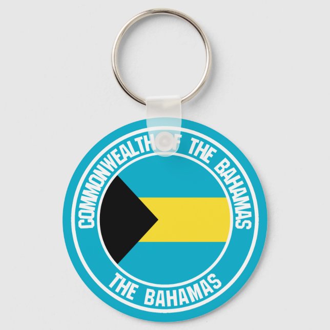 Bahamas Round Emblem Key Ring (Front)
