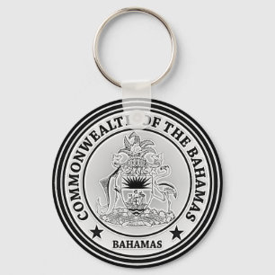 Bahamas Round Emblem Key Ring