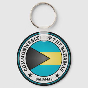 Bahamas Round Emblem Key Ring