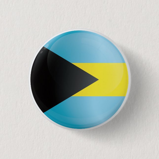 Bahamas  Round Icon Flag 3 Cm Round Badge (Front)