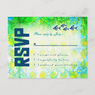 BAHAMAS RSVP Linen Paper Card