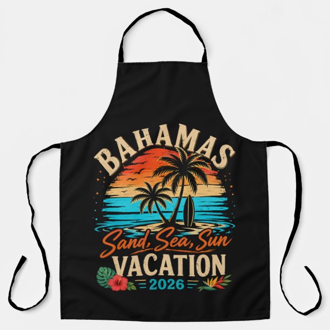 Bahamas Sand Sea Sun Vacation 2026 Apron (Front)