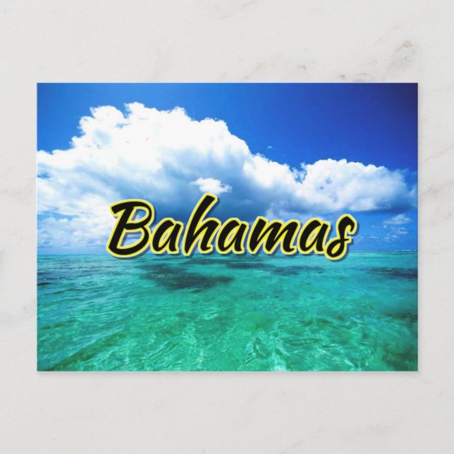 Bahamas sea sky postcard (Front)