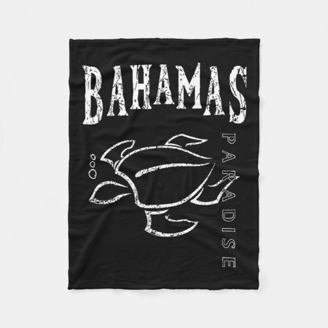 Bahamas Souvenir Fleece Blanket (Front)