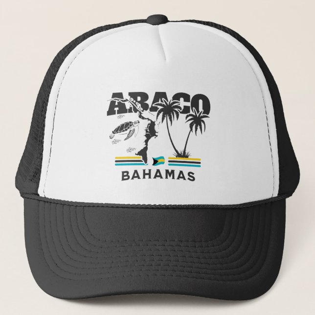 Bahamas Souvenir Gift : Abaco Bahamas Independence Trucker Hat (Front)