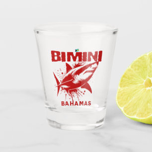 Bahamas Souvenir Gift : Bimini Bahamas Shark Fish Shot Glass