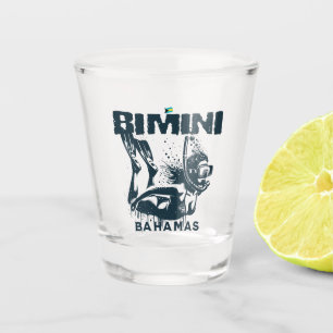 Bahamas Souvenir Gift : Bimini Bahamas Snorkelling Shot Glass
