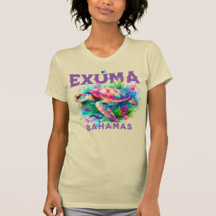 Bahamas Souvenir Gift : Exuma Bahamas Sea Turtle T-Shirt