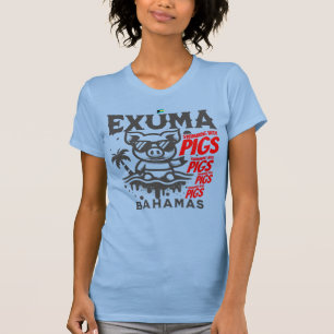 Bahamas Souvenir Gift: Exuma Bahamas Swimming Pigs T-Shirt