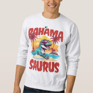 Bahamas Souvenir Gift : Grand Bahama Saurus T-Rex Sweatshirt