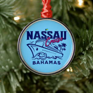 Bahamas Souvenir Gift : Nassau Bahamas Cruise Metal Tree Decoration