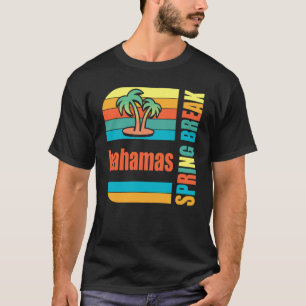 Bahamas Spring Break High School Retro Beach Graph T-Shirt