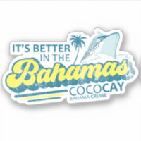 Bahamas Sticker CocoCay Vacation Cruise