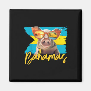 Bahamas Swimming Pig Caribbean Beach Trips Summer Magnet