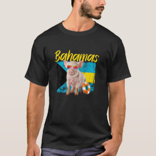 Bahamas Swimming Pig Summer Vacation Beach Souveni T-Shirt