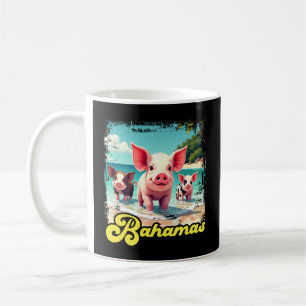 Bahamas Swimming Pigs - Exuma Pig Beach Adventure Coffee Mug