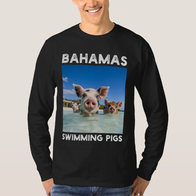 Bahamas Swimming Pigs Exuma T-Shirt (Front)