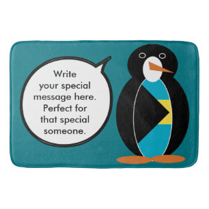 Bahamas Talking Ms Penguin Bath Mat