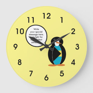 Bahamas Talking Ms Penguin Large Clock