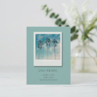 Bahamas Tropical Beach Wedding Save the Date