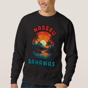 Bahamas Tropical Sunset beach Souvenir Vacation Sweatshirt
