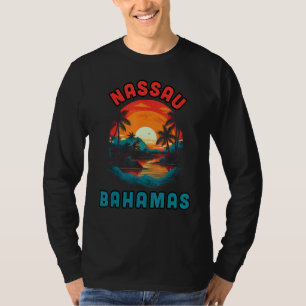 Bahamas Tropical Sunset beach Souvenir Vacation T-Shirt