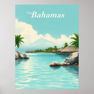 Bahamas – Turquoise Waters Travel Poster