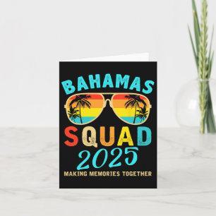 Bahamas Vacation 2025 Squad Family Friends Matchin Card