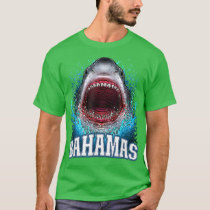 Bahamas Vacation Great White Shark Beach Cruise Tr T-Shirt