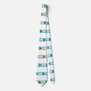Bahamas Vacation Island Flag Tie