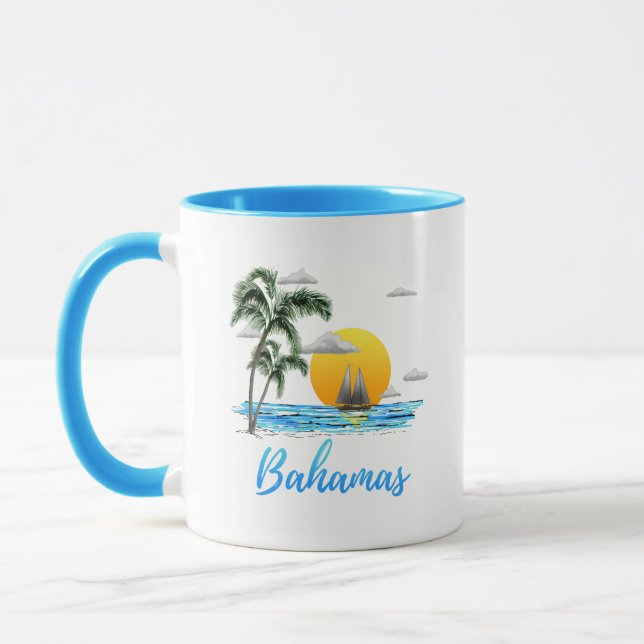Bahamas Vacation Sailing Mug (Left)
