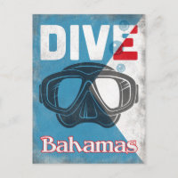Bahamas Vintage Scuba Diving Mask
