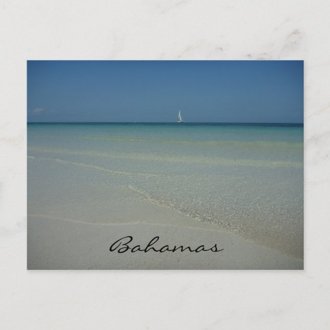 bahamas waters postcard (Front)