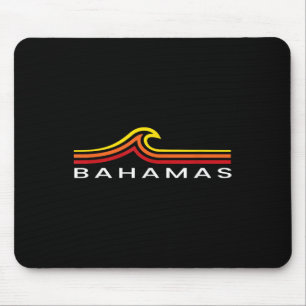 Bahamas Waves Vintage Mens Womens Girls Boys Souve Mouse Pad
